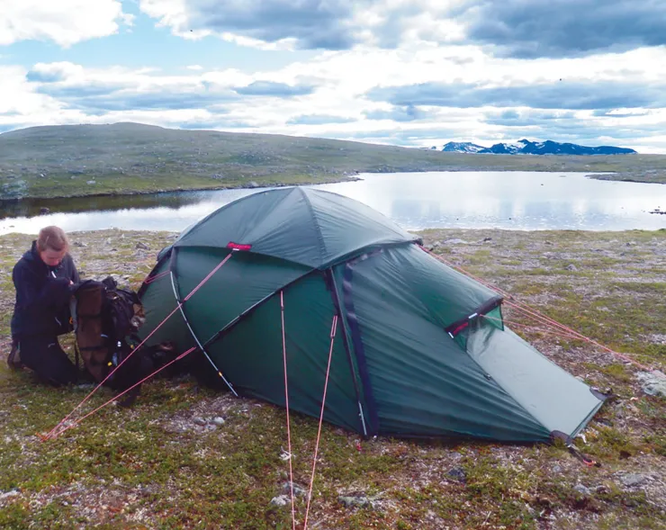 Backpacking & Lightweight Tents-Hilleberg Saivo 3 Tent - Red