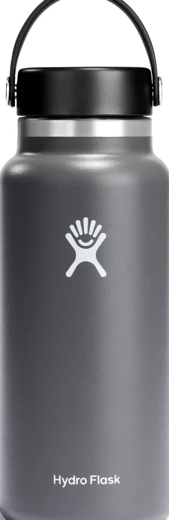 Water Bottles-Hydro Flask 32oz Wide Mouth Bottle - Stone