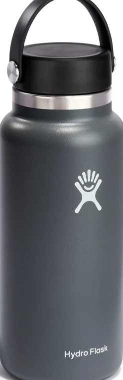 Water Bottles-Hydro Flask 32oz Wide Mouth Bottle - Stone