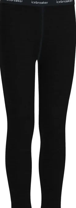 Base Layer-Icebreaker Kids 200 Oasis Leggings - Black