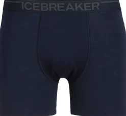 Underwear-Icebreaker Mens Anatomica Boxers - Midnight Navy