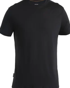 T-Shirts & Baselayers-Icebreaker Mens Merino 125 Cool-Lite Sphere III SS Tee - Black