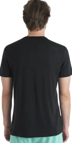 T-Shirts & Baselayers-Icebreaker Mens Merino 125 Cool-Lite Sphere III SS Tee - Black