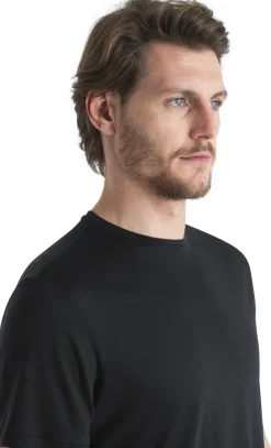 T-Shirts & Baselayers-Icebreaker Mens Merino 125 Cool-Lite Sphere III SS Tee - Black