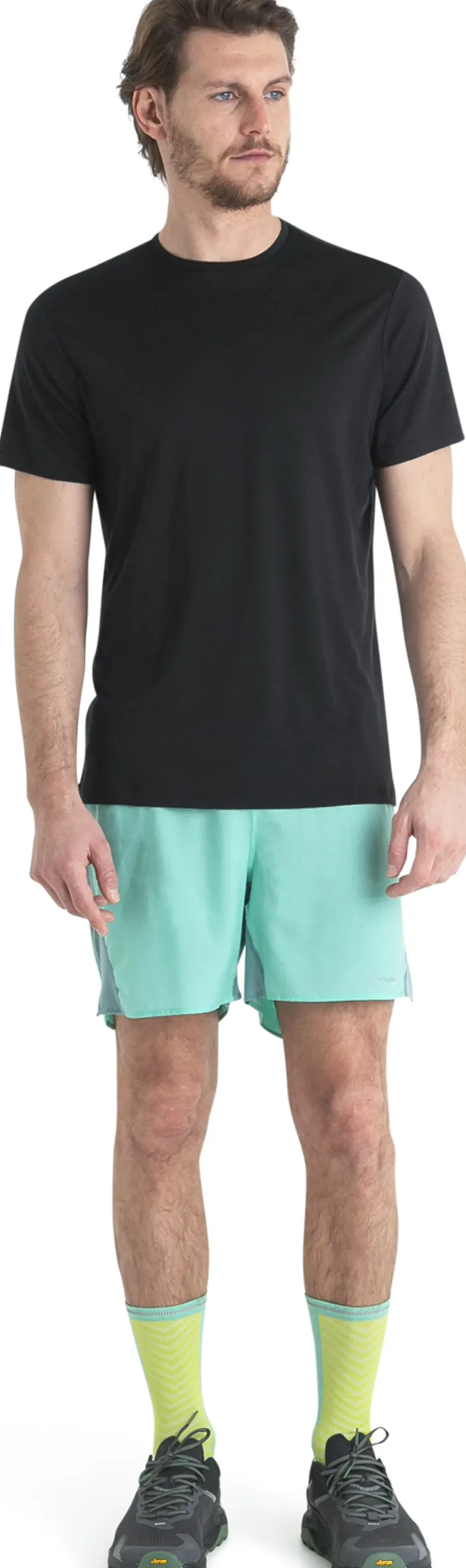 T-Shirts & Baselayers-Icebreaker Mens Merino 125 Cool-Lite Sphere III SS Tee - Black