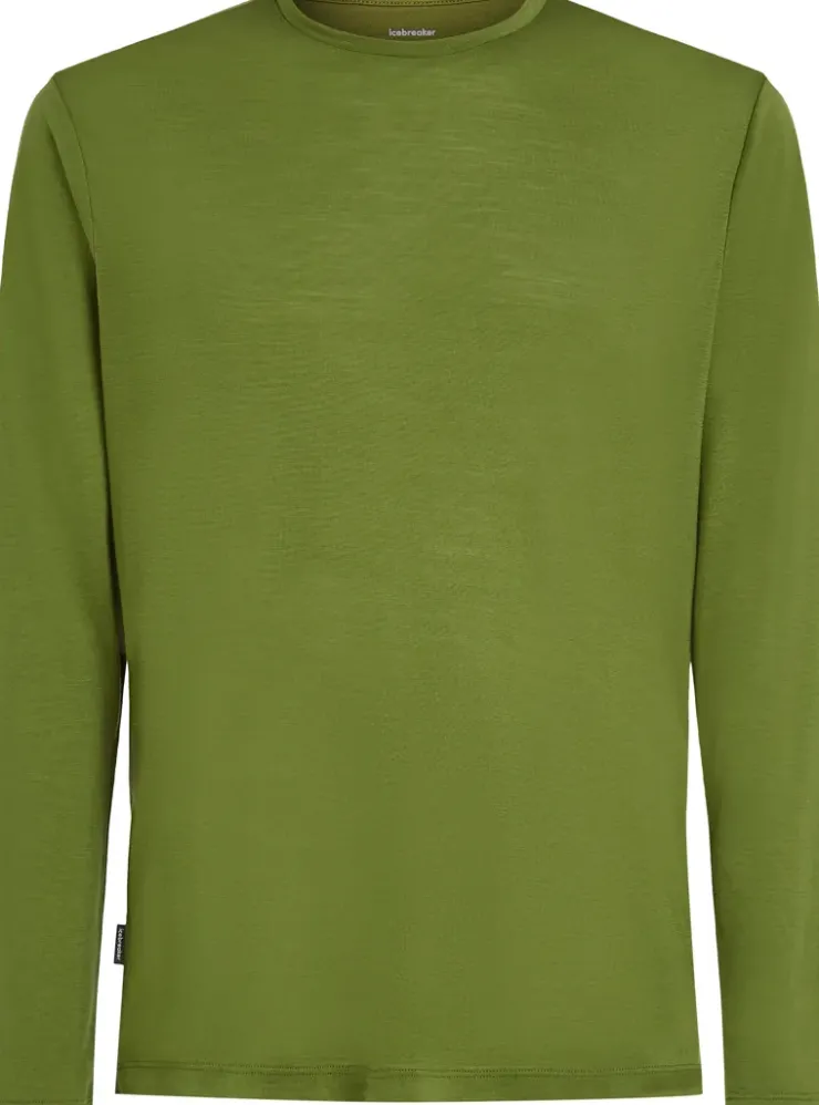 T-Shirts & Baselayers-Icebreaker Mens Merino 125 Cool-Lite Sphere III LS Tee - Spagnum