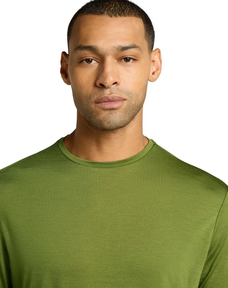 T-Shirts & Baselayers-Icebreaker Mens Merino 125 Cool-Lite Sphere III LS Tee - Spagnum