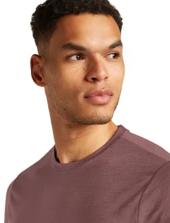 T-Shirts & Baselayers-Icebreaker Mens Merino 150 Tech Lite III SS Tee - Carob