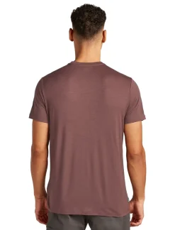 T-Shirts & Baselayers-Icebreaker Mens Merino 150 Tech Lite III SS Tee - Carob