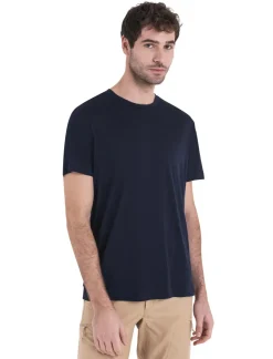 T-Shirts & Baselayers-Icebreaker Mens Merino 150 Tech Lite III SS Tee - Midnight Navy