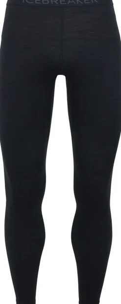 Trousers & Leg Wear-Icebreaker Mens 200 Oasis Leggings - Black
