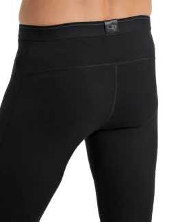 Trousers & Leg Wear-Icebreaker Mens 200 Oasis Leggings - Black