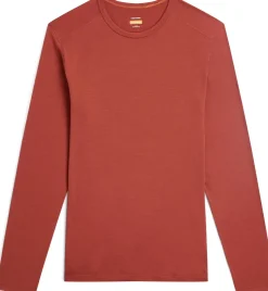 T-Shirts & Baselayers-Icebreaker Mens 200 Oasis Long Sleeved Crewe Top - Jasper
