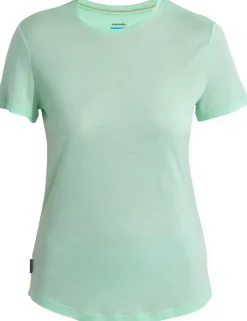 T-Shirts & Baselayers-Icebreaker Womens Merino 125 Cool-Lite Sphere III SS Scoop Tee - Glass