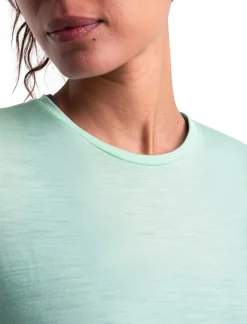 T-Shirts & Baselayers-Icebreaker Womens Merino 125 Cool-Lite Sphere III SS Scoop Tee - Glass