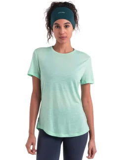 T-Shirts & Baselayers-Icebreaker Womens Merino 125 Cool-Lite Sphere III SS Scoop Tee - Glass