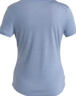 T-Shirts & Baselayers-Icebreaker Womens Merino 125 Cool-Lite Sphere III SS Scoop Tee - Kyanite