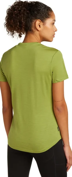 T-Shirts & Baselayers-Icebreaker Womens Merino 125 Cool-Lite Sphere III SS Tee - Olive