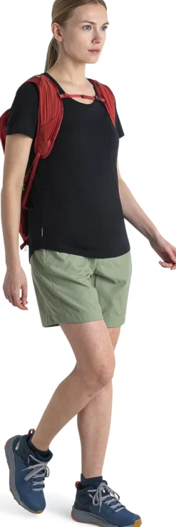 T-Shirts & Baselayers-Icebreaker Womens Merino 125 Cool-Lite Sphere III SS Scoop Tee - Black