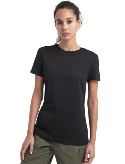 T-Shirts & Baselayers-Icebreaker Womens Merino 150 Tech Lite III SS Tee - Black