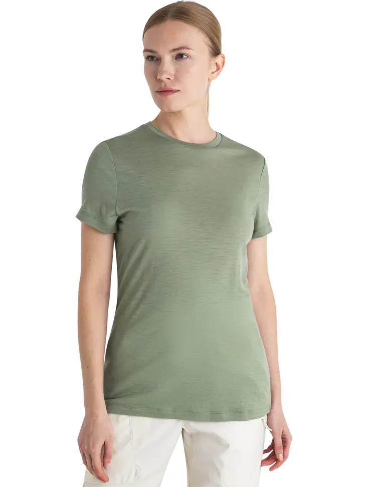 T-Shirts & Baselayers-Icebreaker Womens Merino 150 Tech Lite III SS Tee - Lichen