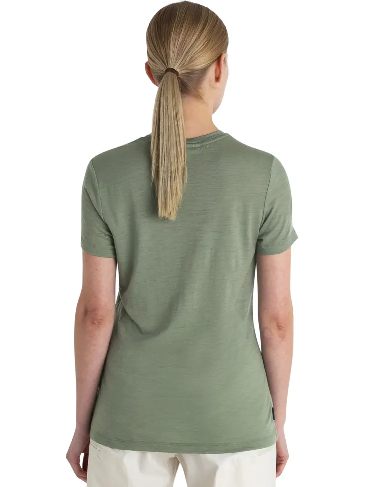 T-Shirts & Baselayers-Icebreaker Womens Merino 150 Tech Lite III SS Tee - Lichen