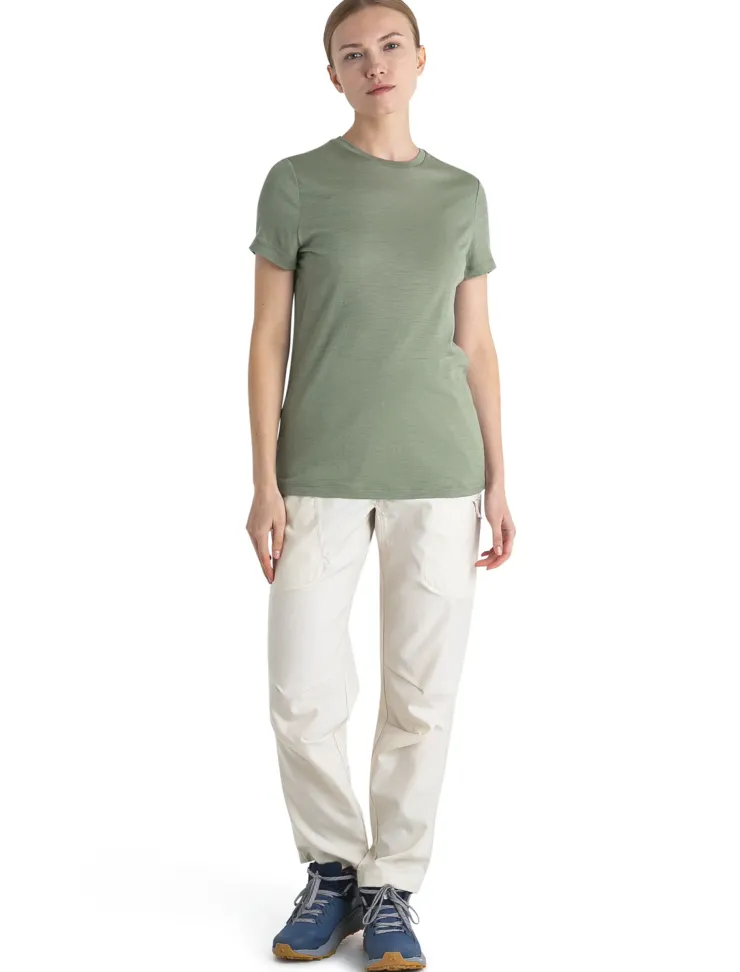 T-Shirts & Baselayers-Icebreaker Womens Merino 150 Tech Lite III SS Tee - Lichen