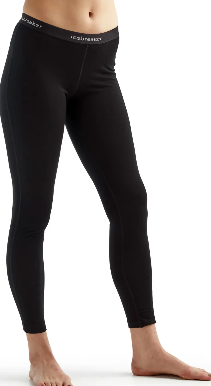 Trousers & Leggings-Icebreaker Womens 200 Oasis Leggings - Black