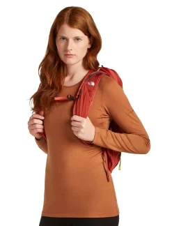 T-Shirts & Baselayers-Icebreaker Womens 200 Oasis LS Crewe Top - Dusty Clay
