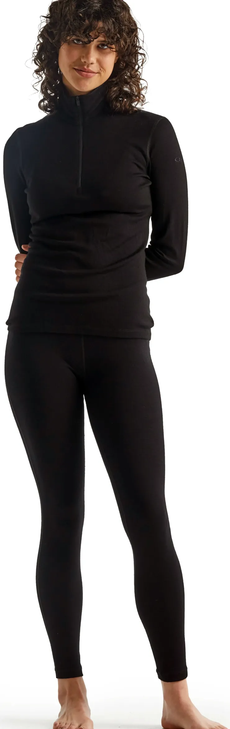 Trousers & Leggings-Icebreaker Womens 260 Tech Leggings - Black