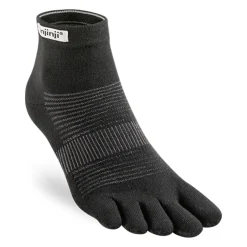 Socks|Socks-Injinji Unisex Run Lightweight Mini Crew Toe Socks - Black