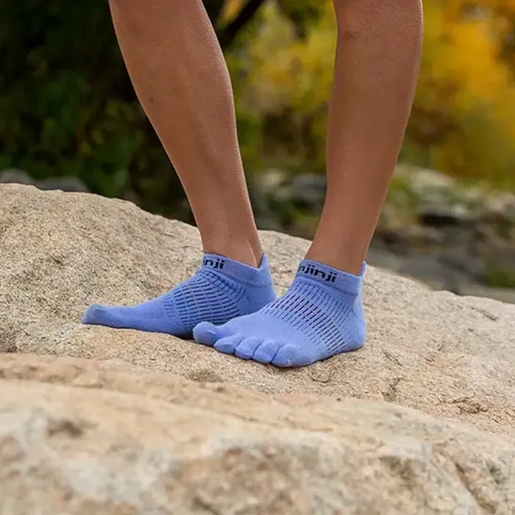 Socks|Socks-Injinji Womens Run Lightweight No Show Toe Socks - Bluebell