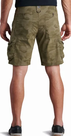 Shorts-Kuhl Mens Ambush Cargo Shorts - Green Camo