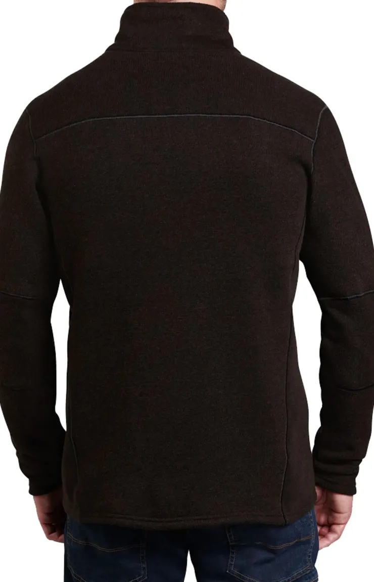 Fleece & Mid Layer-Kuhl Mens Interceptr 1/4 Zip Fleece - Charcoal
