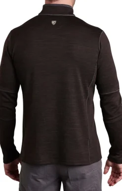 Fleece & Mid Layer-Kuhl Mens Ryzer Sweater - Black Coffee