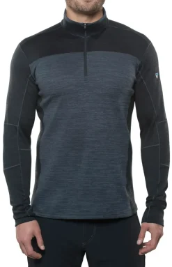 Fleece & Mid Layer-Kuhl Mens Ryzer Sweater - Black-Koal