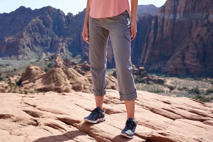 Trousers & Leggings-Kuhl Womens FreeFlex Roll Up Pants - Flint