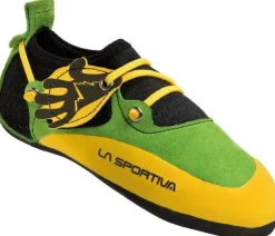 Climbing Shoes|Junior Shoes-La Sportiva Kids Stickit Climbing Shoes - Lime-Yellow
