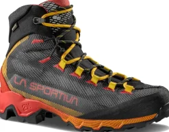 Hiking Shoes & Boots|Hiking Boots-La Sportiva Mens Aequilibrium Hike GTX Boots - Carbon-Yellow