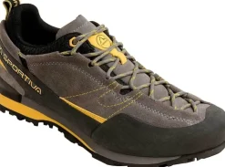 Hiking Shoes & Boots|Approach Shoes-La Sportiva Mens Boulder X Approach Shoes - Grey-Yellow