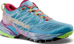 Hiking Shoes & Boots|Running Shoes-La Sportiva Womens Akasha II Running Shoe - Topaz-Red Plum