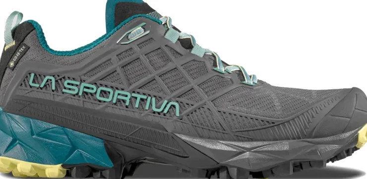 Hiking Shoes & Boots|Running Shoes-La Sportiva Womens Akyra II GTX Shoe - Carbon-Juniper