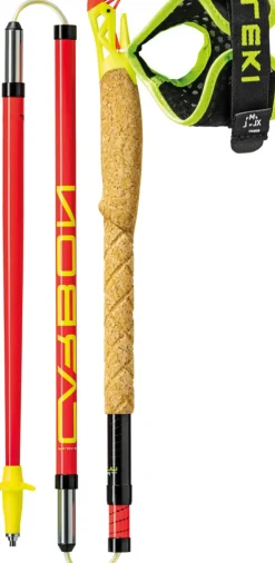 Walking Poles-Leki Ultratrail FX.One Trail Running Poles - Bright Red-Black-Neon Yellow