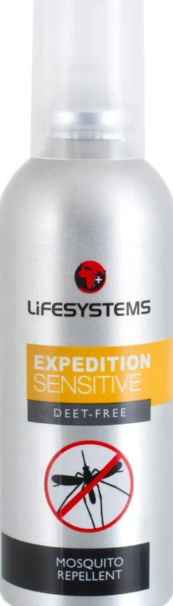 Mosquito Nets & Insect Repellents-Lifesystems Expedition Sensitive DEET Free Insect Repellent Spray - 100ml