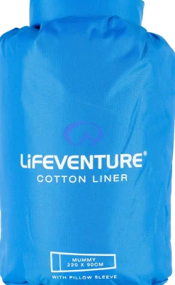 Sleep Accessories-Lifeventure Cotton Sleeping Bag Liner - Mummy