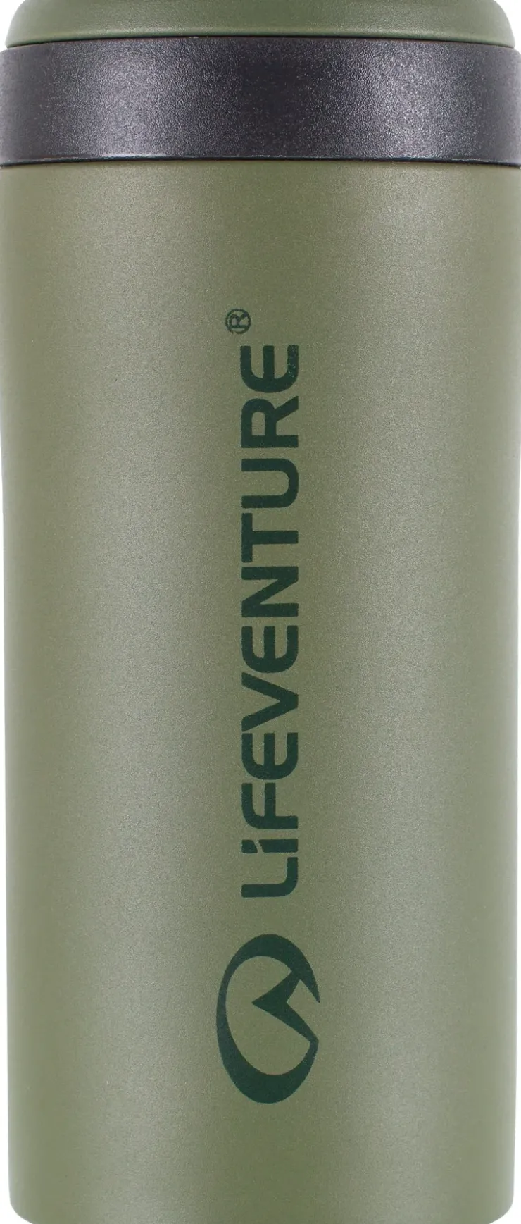 Coffee Mugs & Flasks-Lifeventure Thermal Mug - Matt Khaki