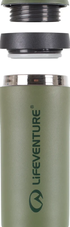 Coffee Mugs & Flasks-Lifeventure Thermal Mug - Matt Khaki