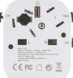 Travel Accessories-Lifeventure USB World Travel Adaptor