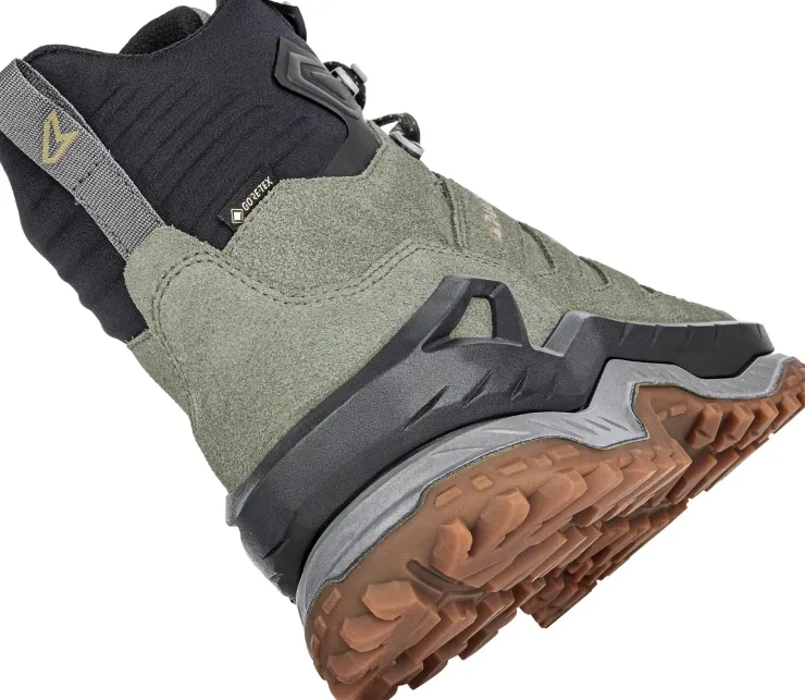Hiking Shoes & Boots|Mid Height Boots-Lowa Mens Innovo GTX Mid Boots - Seaweed-Dune