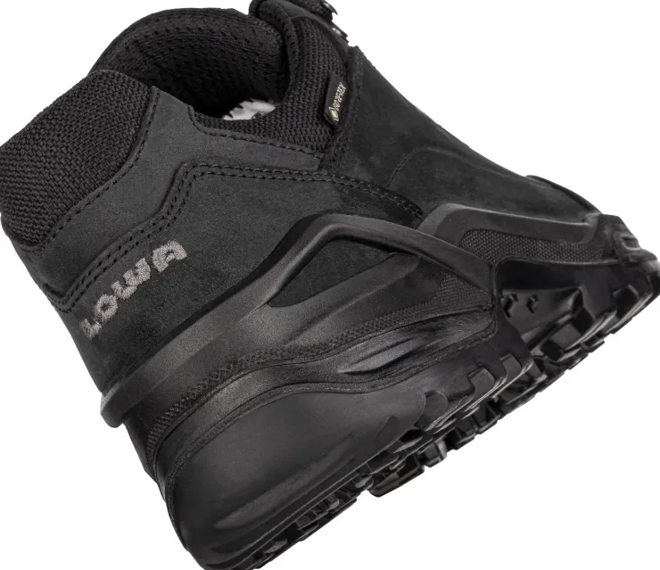Walking Shoes-Lowa Mens Renegade GTX Lo Shoes - Black-Black